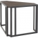 Roman Corner Desk in Espresso Bamboo & Black Metal
